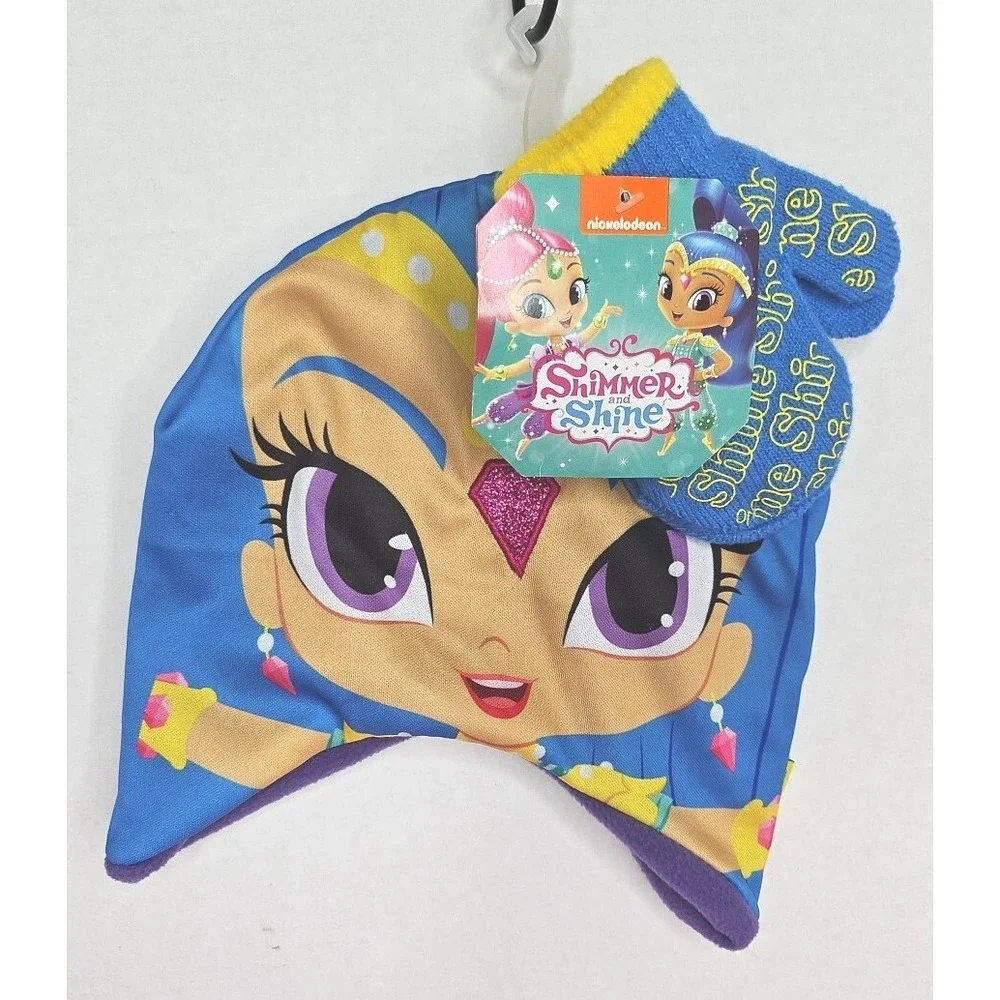 SHIMMER & SHINE WINTER HAT/ GLOVES SET 1 SHINE SET SMALL Toddler Snow‎